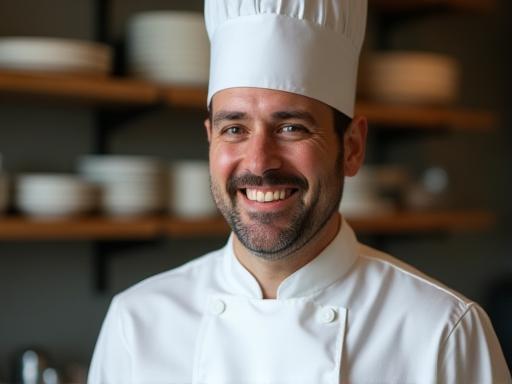 Chef smiling and inviting feedback